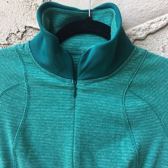Lululemon Runderful 1/2 Zip Jacket Teal Size 4 - Picture 11 of 11